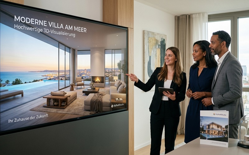 Hochwertige 3D-Visualisierungen im Immobilienverkauf für Bauträger